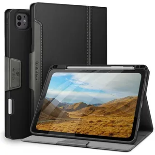 Photo of Antbox For IPad Pro 11 Inch Case M5 2025/M4 2024, Built-In Pencil Holder-Black