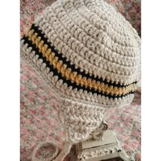 Photo of Handmade Amish Infant Knitted Baby Beanie Hat