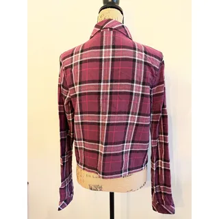 Photo of Vans Purple Plaid Button Up Size Medium NWT