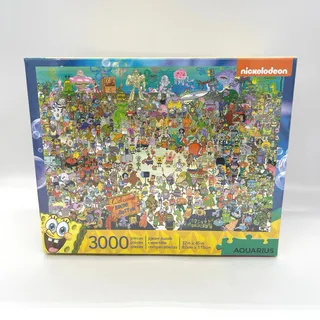 Photo of Aquarius Nickelodeon Sponge Bob Square Pants 3000 Piece Jigsaw Puzzle 32x45 