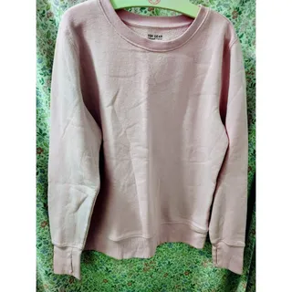 Photo of Tek Gear Ultrasoft Fleece Sweatshirt, Light Pink, thumbholes, Size M