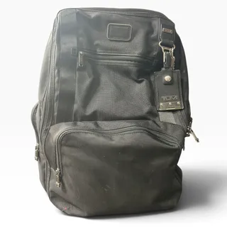 Photo of Tumi Alpha Black Ballistic Nylon Wheeled Backpack Laptop Travel Bag 26103D4