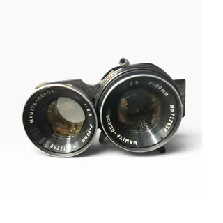 Photo of Mamiya Sekor 80mm f2.8 Twin Lens for C330 C220 TLR Format Seiko Shutter Blue Dot