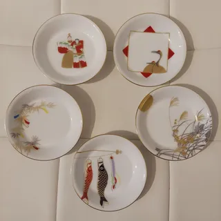 Photo of Noritake Okura Art China Festivals of Japan 4.25" Fine Porcelain Plates Set of 5