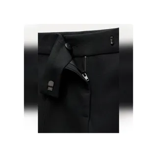 Photo of ZARA 8605/595 Flared Highwaist Black Dress Pants Small 4 6 NWT