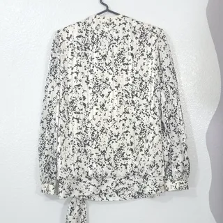 Photo of Vintage Anthony Sicari Blouse Womens 14 / 16 Black White Made in USA Career 