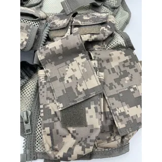 Photo of Tactical Vest Digital Camouflage Mesh Utility Multi-Pocket