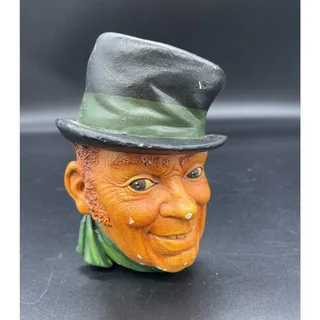 Photo of Vintage 1962 Bossons Irish Chalkware Wall Hanging St. Patrick’s Day *Paint Chips