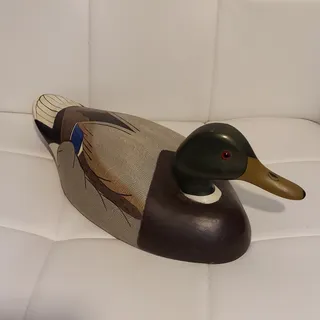 Photo of Wildfowler Original Babylon NY 15" Wood Mallard Drake Duck Decoy