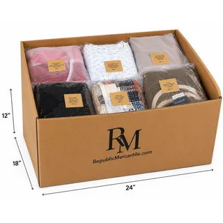 Photo of 48 pc Manifested Reseller's Wholesale Box - New Long Sleeve Blouses Tops Shirts 33 lbs