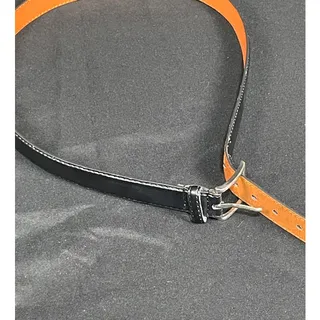 Photo of Men's black leather belt 38-40 size