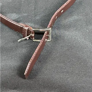 Photo of Men's brown buckle Barbados leather belt size 35-36