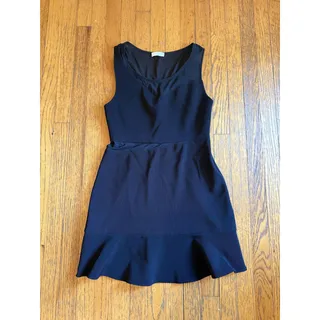 Photo of Ramy Brook Dress Womens Size 12 Black Sleeveless Fit Flare Textured Knit USA