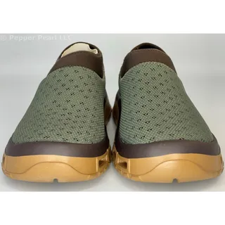 Photo of Fishing Boat Deck Shoes Neoprene Collar Men's Size 8 Sage Water Slip Resistant