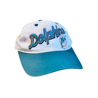 Photo of Vintage 90s Miami Dolphins White SnapBack Hat
