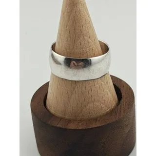 Photo of Vintage 925 Sterling Silver Wide Cigar Band Ring Size 10.5 Low Dome Solid 6.0g