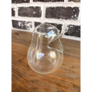 Photo of Clear Glass Bird Terrarium Planter 5” Open Body Air Plant Succulent Vase