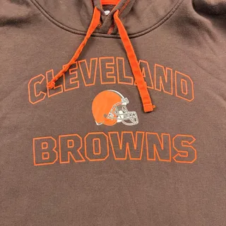 Photo of Cleveland Browns Hoodie 3XL XXXL Fanatics Hooded Sweatshirt NFL Brown Orange