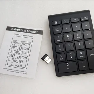 Photo of Wireless Numeric Keypad 22-Key Numpad (Model: RF22 / Black)
