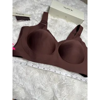 Photo of VertVie Womens 38D Brown Seamless Wireless Bra Full Coverage Padded Comfort NWT
