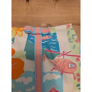 Photo of VTG Lilly Pulitzer Hawaii Resort Patchwork Skort White Label Multi Color Size 10