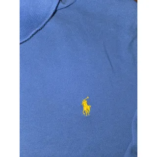 Photo of Ralph Lauren Boys L 14-16 Long Sleeve Blue Mesh Polo Shirt