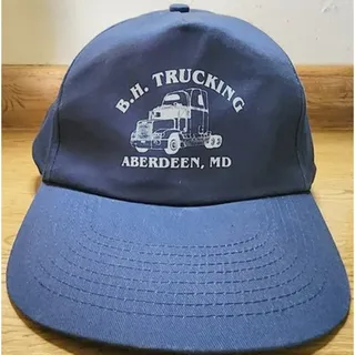 Photo of V. Sport B.H. Trucking Aberdeen MD Semi Truck Baseball Cap Snapback Hat Navy