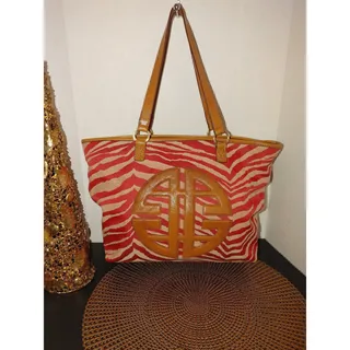 Photo of Antonio Melani Zebra Striped Becky Tote