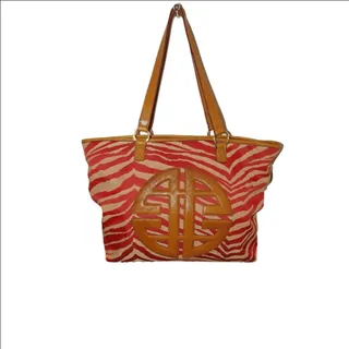 Photo of Antonio Melani Zebra Striped Becky Tote