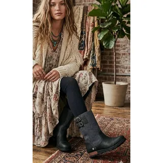 Photo of Sorel Major Pull-On Grill/Quarry Leather Buckle Wedge Boot 9 NWOT