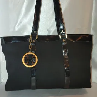 Photo of Tory Burch Vintage Jane Canvas Tote Bag