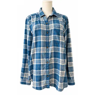 Photo of American Eagle Blue Plaid Lightweight Cotton Flannel Button Down Shirt Medium
NWOT