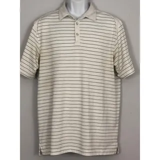 Photo of Callaway Opti-Dri Golf Polo Mens XL White Black Striped Breathable Outdoor Shirt