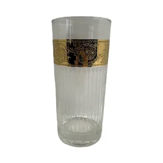 Photo of Vintage Culver Tyrol highball Glass Home Bar Gold Band