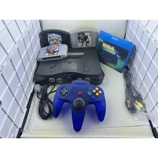 Photo of Nintendo 64 N64 Console Bundle w Controller Power Supply AV Cord 3 Games Retro
