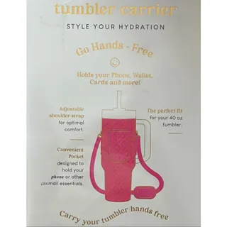Photo of Tumbler Carrier with Phone Pouch