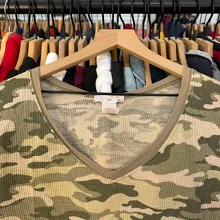 Photo of Vintage Y2K Women’s Ocean Pacific Camo Long Sleeve Brown Green Tan