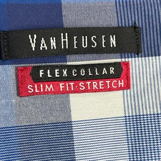 Photo of Van Heusen Men's Long sleeve checked pattern shirt 17.5 collar, 36-37 sleeve