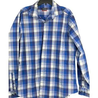 Photo of Van Heusen Men's Long sleeve checked pattern shirt 17.5 collar, 36-37 sleeve