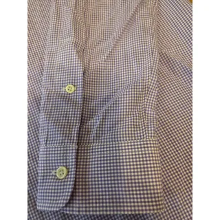 Photo of Ralph Lauren Custom Fit Gingham Shirt Purple White Check Mens XL Excellent