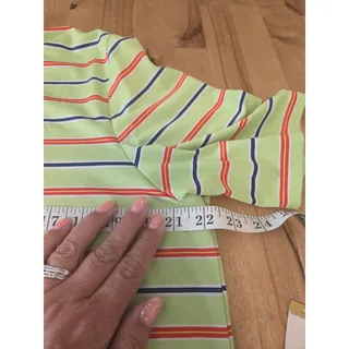 Photo of RLX Ralph Lauren Performance Golf Polo Men's Medium M Striped Rugby Style