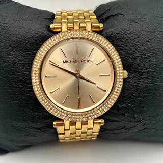 Photo of Michael Kors Darci Women's MK-3192 Gold Crystals Watch Working New Battery