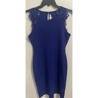 Photo of Grave Fame Women’s Blue Body con Dress Size XL
