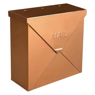 Photo of NACH Wall Mounted Copper Mailbox Weather Resistant Steel 10.35x9.9x4.8"