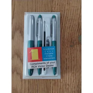 Photo of 1950s Ad promo WearEver Pen Set "Compliments Of Your RCA Victor Dealer"