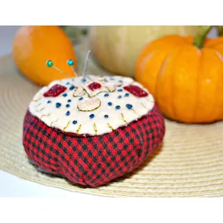 Photo of Handmade Needlecraft Novelty Pincushion, Pin Storage and Sewing Supplies