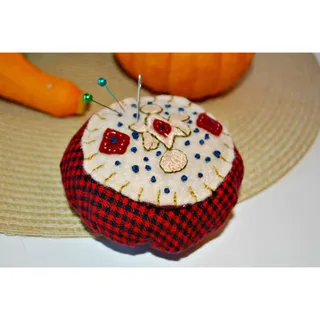 Photo of Handmade Needlecraft Novelty Pincushion, Pin Storage and Sewing Supplies