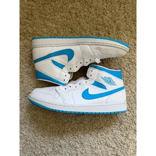 Photo of Nike Air Jordan 1 Mid UNC Size 9.5 Women’s - Authentic