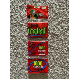 Photo of Topps 1990 Football SEALED rack pack
