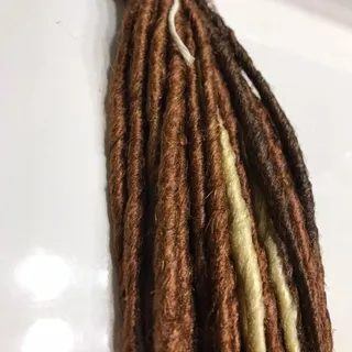 Photo of 15 Blonde Auburn Dreads Dreadlocks Hair Extensions